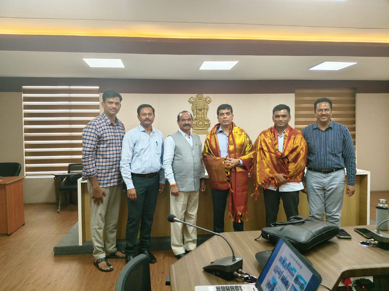 DU-VC & Registrar met Principal Secretary Higher Education Kona Sasidhar and Commissioner of College Education Director Narayana Bharat Gupta